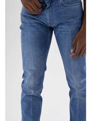 JEANS DENIM TAYLOR FIT, 1D520 WASHED MEDIUM BLUE, small