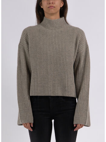 PULLOVER FUNNEL NECK, GEO MELANGE, small