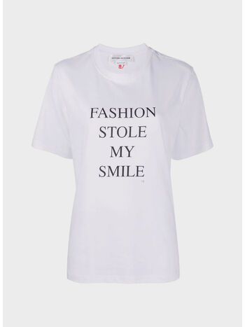 T-SHIRT SLOGAN, WHITE FASHION	STOLE, small