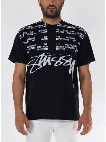 T-SHIRT LOCATIONS PIG. DYED, BLACK, small