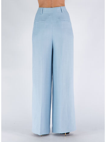 PANTALONE PALAZZO LINO E VISCOSA, , small