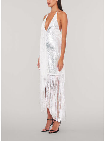 ABITO SEQUINS MINI FRINGE, 11-0601 BRIGHT WHITE, small