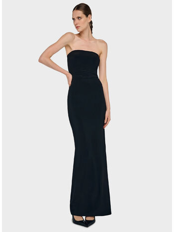 ABITO STRAPLESS LONG, BLACK BLACK, small