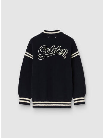 MAGLIONE KNIT CREWNECK REYNARD, 50486 DARK BLUE, small