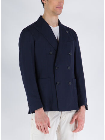 GIACCA MONTECARLO DOPPIOPETTO, B5040 BLU, small