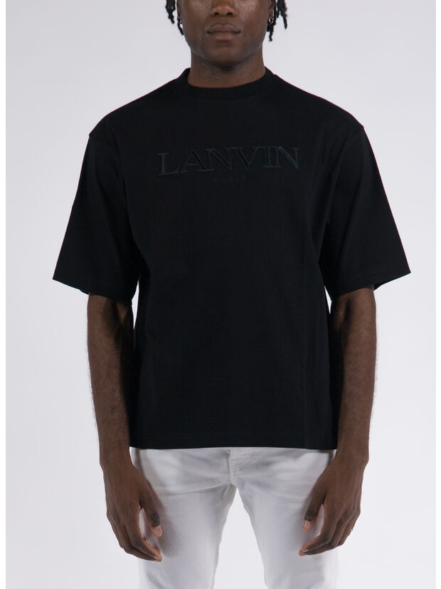 T-SHIRT OVERSIZED LANVIN PARIS, 10 BLACK, large