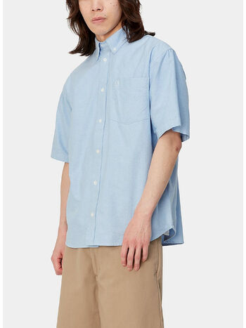 CAMICIA SHORTSLEEVE BRAXTON, 1ONXX BLEACH/WAX, small