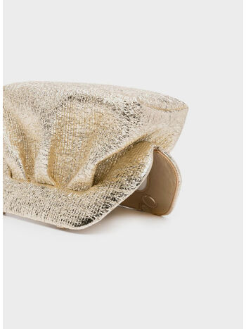 BORSA TIA CRUMPLED LAMINATED, GOLD, small