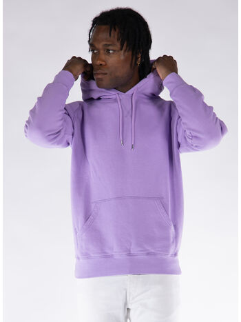 FELPA HOODIE LOGO, VIOLA, small