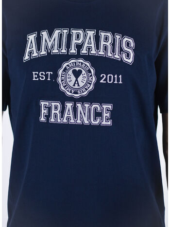 T-SHIRT AMI PARIS FRANCE, 491 NAUTIC BLUE/491, small