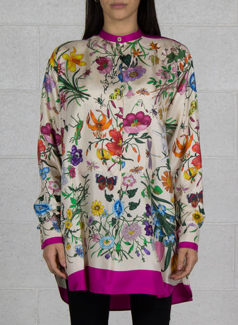 CAMICIA FLORA, 5656BRIGHTFUCSIA, small