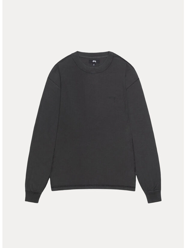 T-SHIRT LAZY LS TEE, 0100 VINTAGE BLACK, large