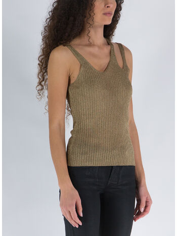 TOP SAGA METALLIC RIB CUT OUT, MARIGOLD, small