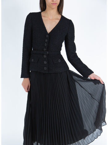 ABITO MIDI CHIFFON, BLACK, small