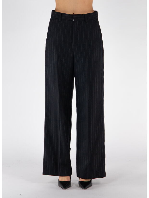 PANTALONE CHALK STRIPE, 001 BLACK, large