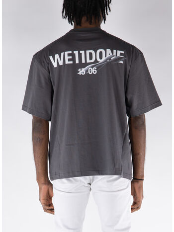 T-SHIRT WAVE LOGO, CHARCOAL, small