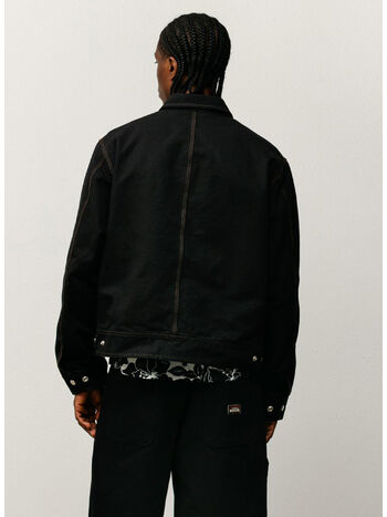 WORK JACKET COLLARED, 0001 BLACK, small