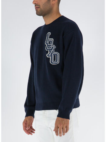 PULLOVER SEASONAL GRAPHIC JUMPER, 77 MIDNIGHT BLUE, small