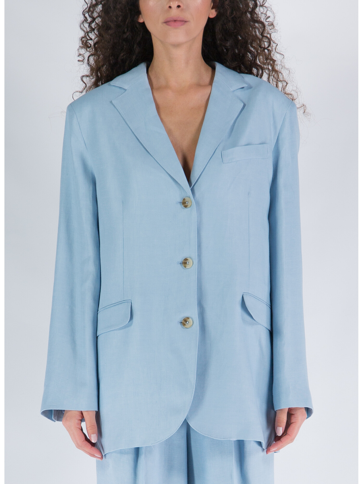 LOULOU STUDIO BLAZER LINO E VISCOSA