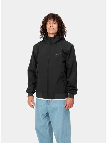 GIACCA HOODED COACH, 0D2XX BLACK/WHITE, small