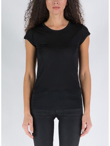 T-SHIRT SILK JERSEY FITTED, LB999 BLACK, small
