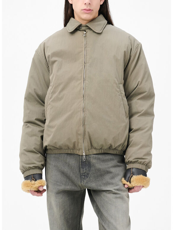 GIUBBOTTO AVENUE PUFFA, SOLARO SAGE TIDE COTTON NYLON, medium