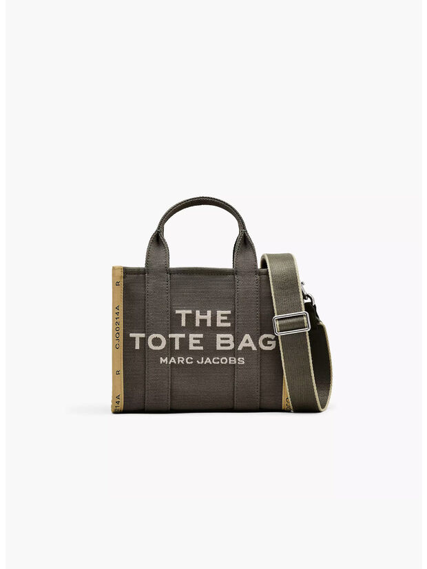 BORSA THE JACQUARD SMALL TOTE, 365 BRONZE GREEN , large