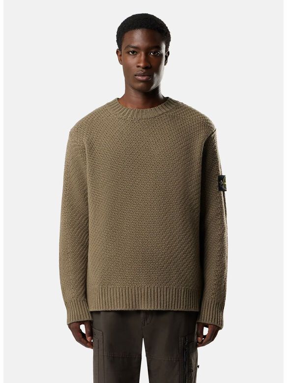 MAGLIONE CREW NECK, V005G MILITARY GREEN, medium
