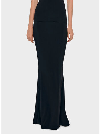 GONNA OBIE LONG SKIRT, BLACK BLACK, small