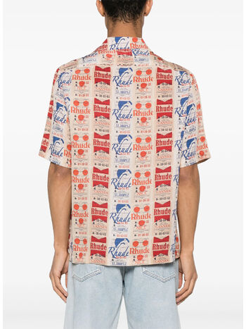 CAMICIA IN SETA VOYAGE DE RHUDE, 0108 BLACK, small