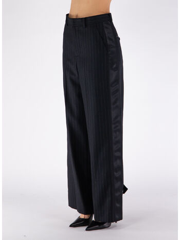 PANTALONE CHALK STRIPE, 001 BLACK, small