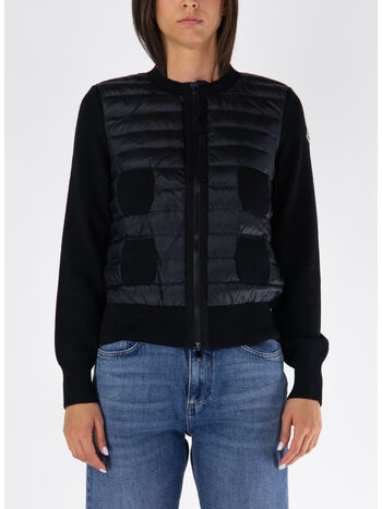 CARDIGAN IMBOTTITO CON ZIP, 999, small
