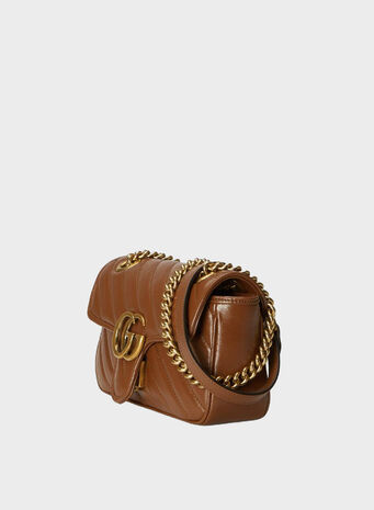 MINI BORSA A SPALLA GG MARMONT MATELASSÉ, 2535CUIRCUIR, small