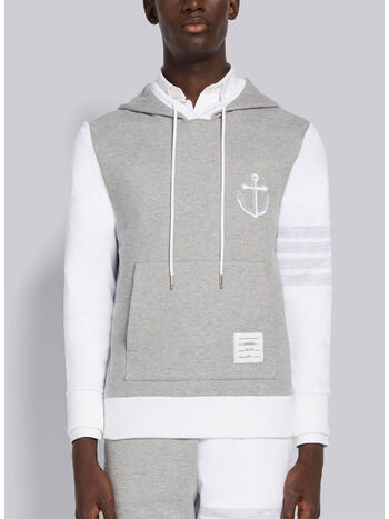 FELPA FUNMIX HOODIE PULLOVER W/ ANCHOR EMBRO, , small