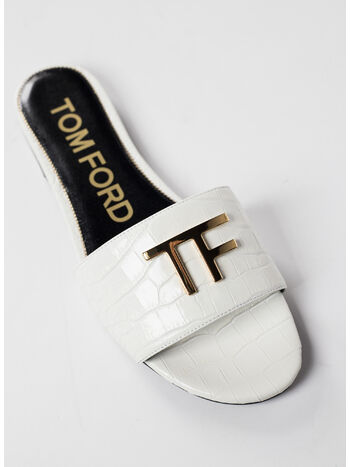 SCARPA SHINY STAMPA COCCODRILLO, 1W001 WHITE, small