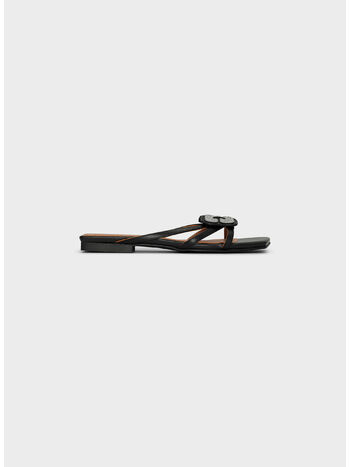 SANDALI PIATTI BUTTERFLY, 099 BLACK, small