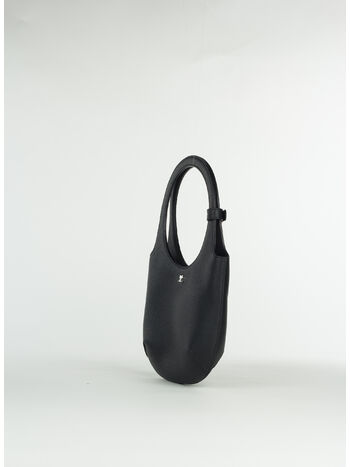 BORSA HOLY GRAINED LEATHER, 9999 BLACK, small