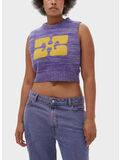 GILET GRAPHIC CROPPED VEST, 520 PURPLE WINE, thumb