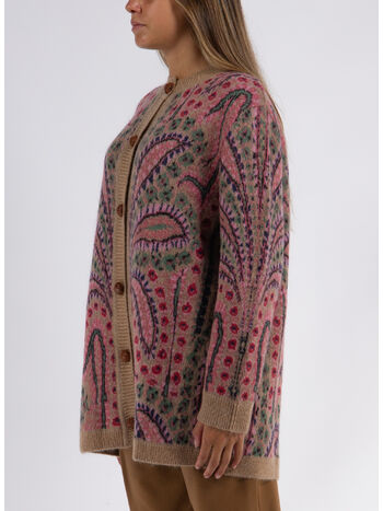 CARDIGAN GIROCOLLO IN MOHAIR, 800, small