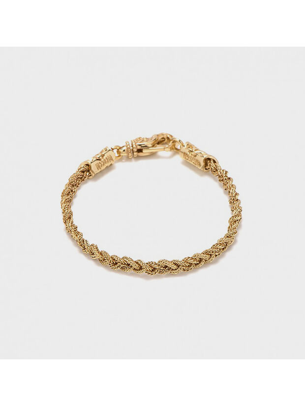 BRACCIALE TINY BRAIDED, GOLD, large