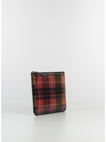 PORTAFOGLIO WALLET LENTICULAR TARTAN UNISEX, RED/YELLOW, small