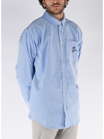 CAMICIA VELOURS COTELE, LBE LIGHT BLUE, small