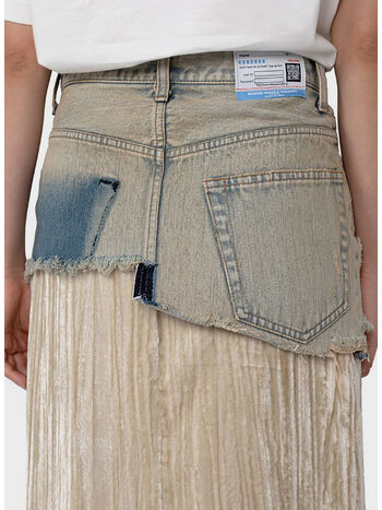 GONNA VELVET DENIM, BEIGE, small