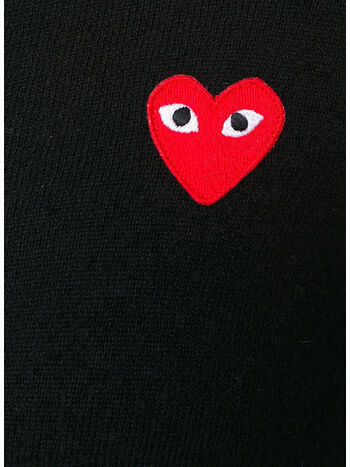 CARDIGAN CON CUORE, BLACK, small