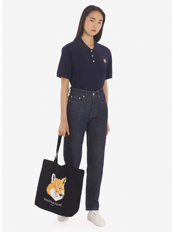POLO FOX HEAD PATCH, P480 NAVY, small