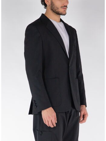 GIACCA BLAZER MONOGRAM, 1010 BLACK BLACK, small