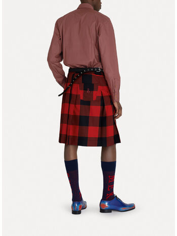 KILT CHECK, H208 RED/BLACK, small