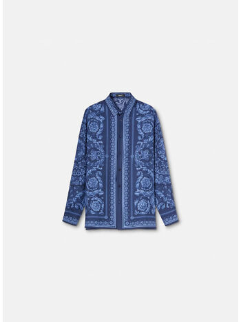 CAMICIA INFORMAL BAROQUE, 5U960 NAVY BLUE, small