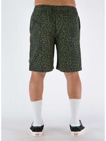 COSTUME LEOPARD BEACH SHORT, OLIVE, small