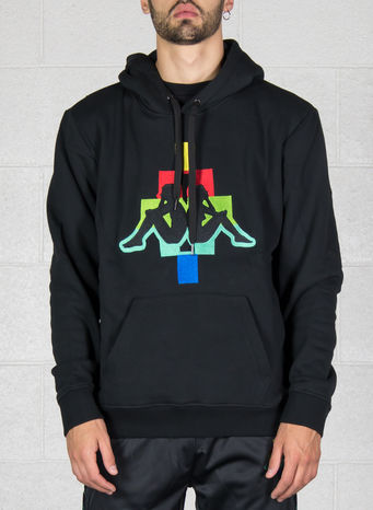 FELPA KAPPA MULTICOLOR, BLACK/MULTICOLOR, small